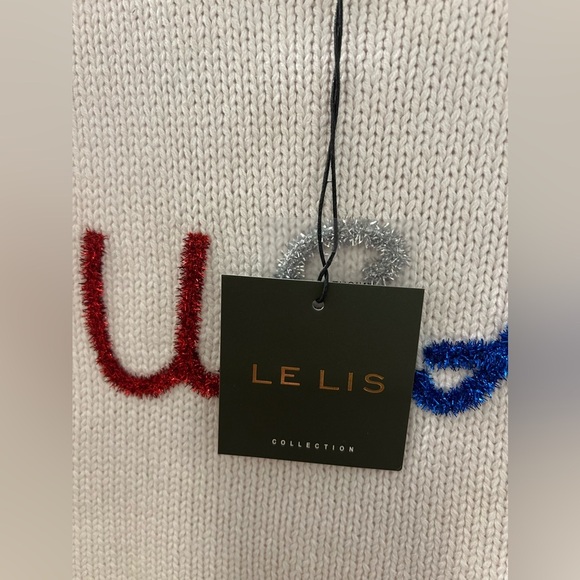 Le Lis USA Tinsel Tank Sweater - Sparkling Patriotic Style - Picture 7 of 8